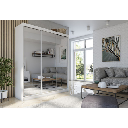 Debora Gardróbszekrény (180 cm) Fehér Furniture