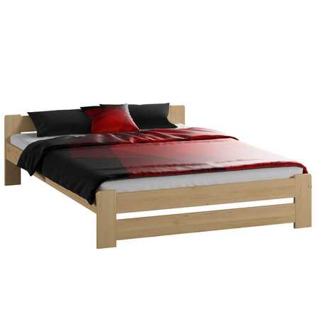 Emelt masszív ágy ágyráccsal 160x200 cm Fenyő Home Line