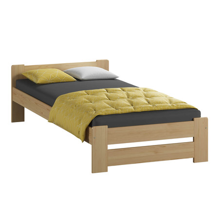 Emelt masszív ágy ágyráccsal 80x200 cm Fenyő Home Line