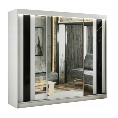 Como Gardróbszekrény (250 cm) Vanília Kézműves tölgy Furniture