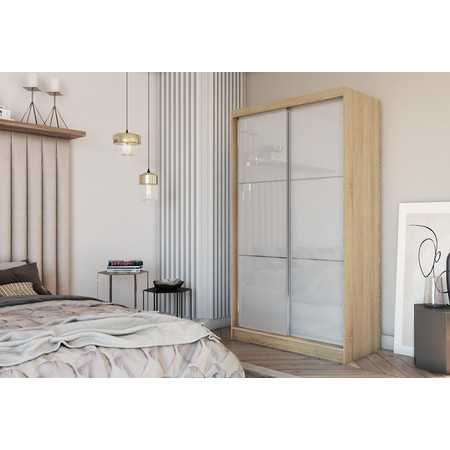 Viviana Gardróbszekrény (150 cm) Sonoma tölgy / Fehér Furniture