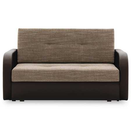 Szétnyitható kanapé FASO I 120 Barna eko-bőr + Barna SG-nábytek