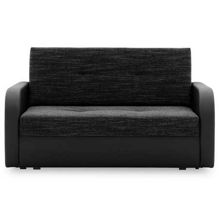 Szétnyitható kanapé FASO I 120 Fekete eko-bőr + Fekete SG-nábytek