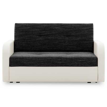 Szétnyitható kanapé FASO I 120 Fehér eko-bőr + Fekete SG-nábytek