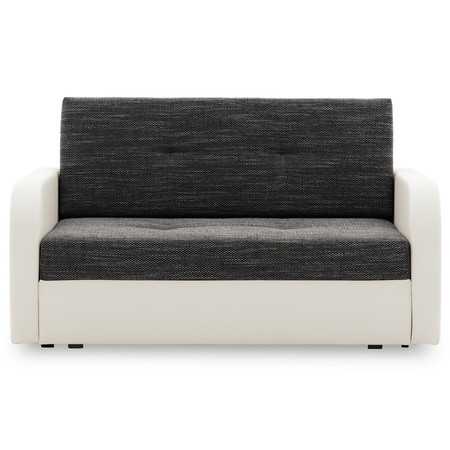 Szétnyitható kanapé FASO I 120 Fehér eko-bőr + Sötétszürke SG-nábytek