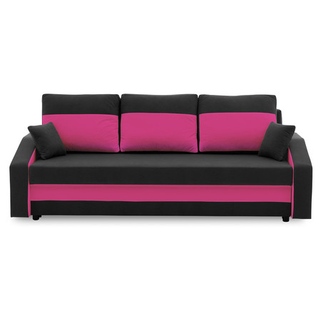 Nagyméretű kanapéágy HEWLET PLUS Color Fekete + Rózsaszin SG-nábytek