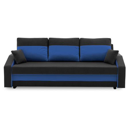 Nagyméretű kanapéágy HEWLET PLUS Color Fekete + Sötétkék SG-nábytek