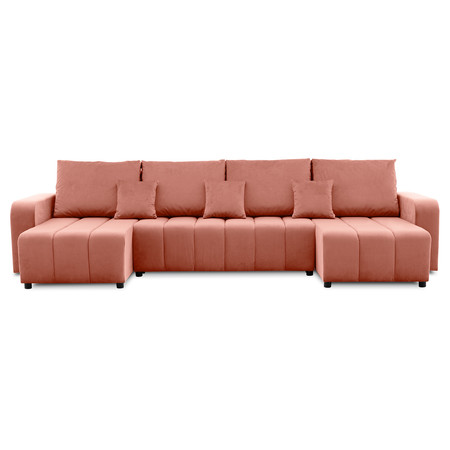 Szétnyitható sarok ülőgarnitúra U Modena I. Rózsaszín SG-nábytek