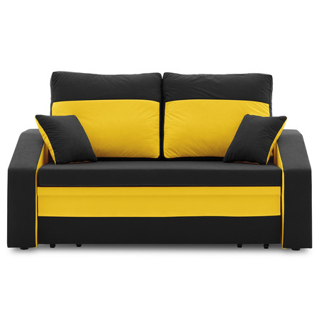 Kanapéágy HEWLET PLUS Color Fekete + Sárga SG-nábytek