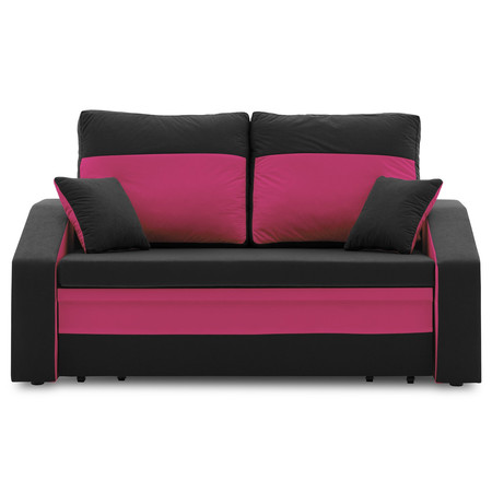 Kanapéágy HEWLET PLUS Color Fekete + Rózsaszin SG-nábytek