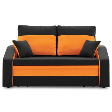 Kanapéágy HEWLET PLUS Color Fekete + Narancssárga SG-nábytek