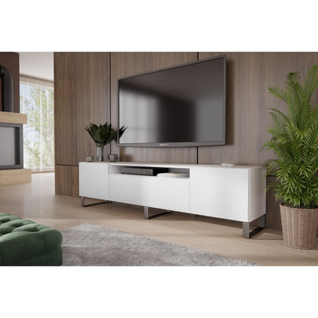 Televizní stolek RTV Cleo 180 cm Bílá Furniture