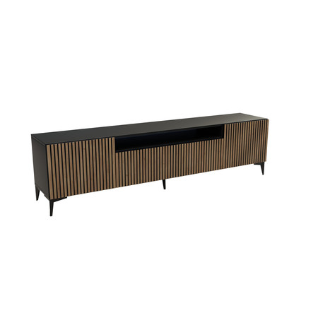 TV asztal RTV Cora Craftsman tölgy-fekete 180 cm Furniture